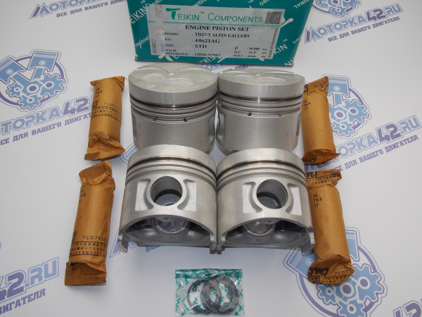 Поршни TEIKIN к-кт 4шт стандарт NISSAN TD27-T