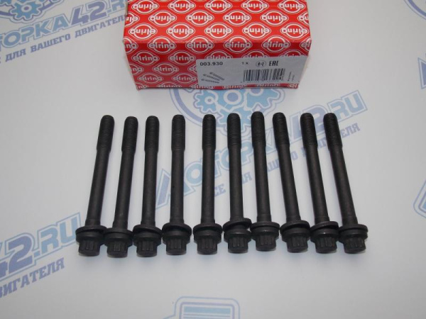 Комплект болтов ГБЦ 10шт Hyundai G4JP, G4JS