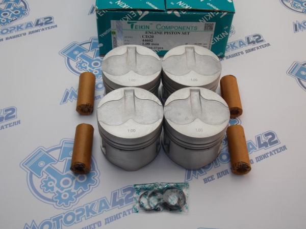 Поршни TEIKIN к-кт 4шт ремонт +1,00 NISSAN CD20 
