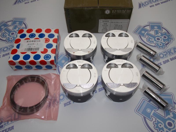 Поршни + кольца к-кт 4шт стандарт FORD Focus 115л.с 1,6