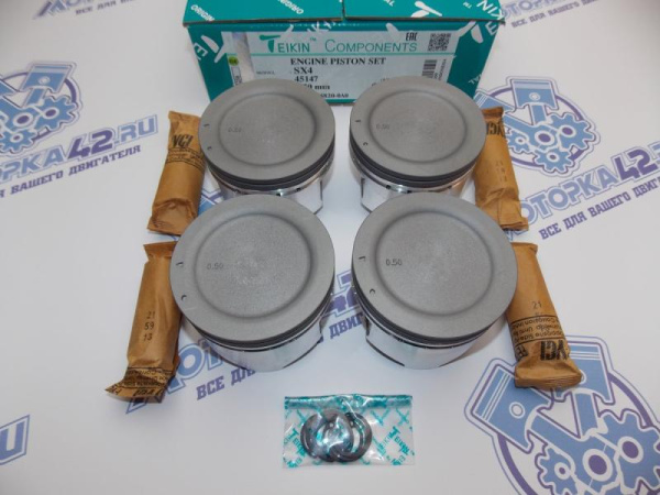 Поршни TEIKIN к-кт 4шт ремонт +0,50 SUZUKI J20A III
