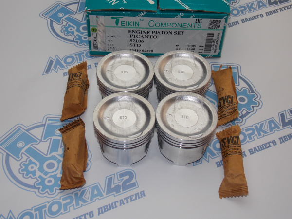 Поршни + кольца к-кт 4шт стандарт HYUNDAI G4HG