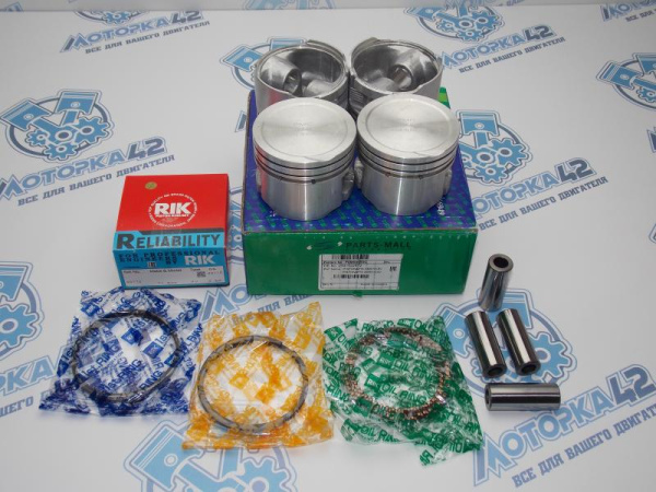 Поршни + кольца к-кт 4шт ремонт +0,50 G4EA / G4EH Hyundai 1.3