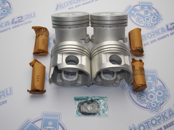Поршни + кольца к-кт 4шт ремонт +0,50 TOYOTA 3C, 3C-T Gallery