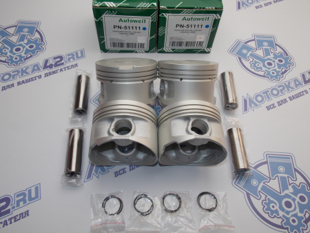 Поршни Autowelt к-кт 4шт ремонт +0,50 VAG ADR