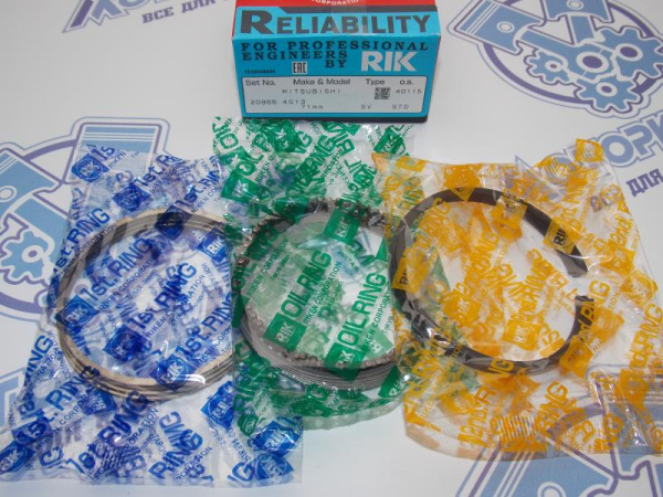 Кольца поршневые RIK стандарт MMC 4G13 II