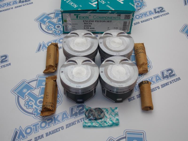Поршни TEIKIN к-кт 4шт ремонт +0,50 SUZUKI M13A, M15A, M16A