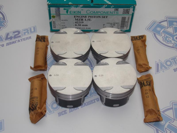 Поршни TEIKIN к-кт 4шт ремонт +0,50 MAZDA ZY, Z6 07-
